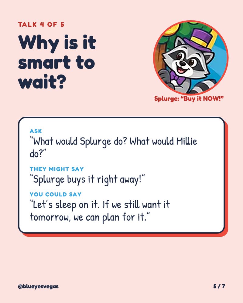 Talk 4: Why is it smart to wait? Sleep on it, and if you still want it tomorrow, plan for it