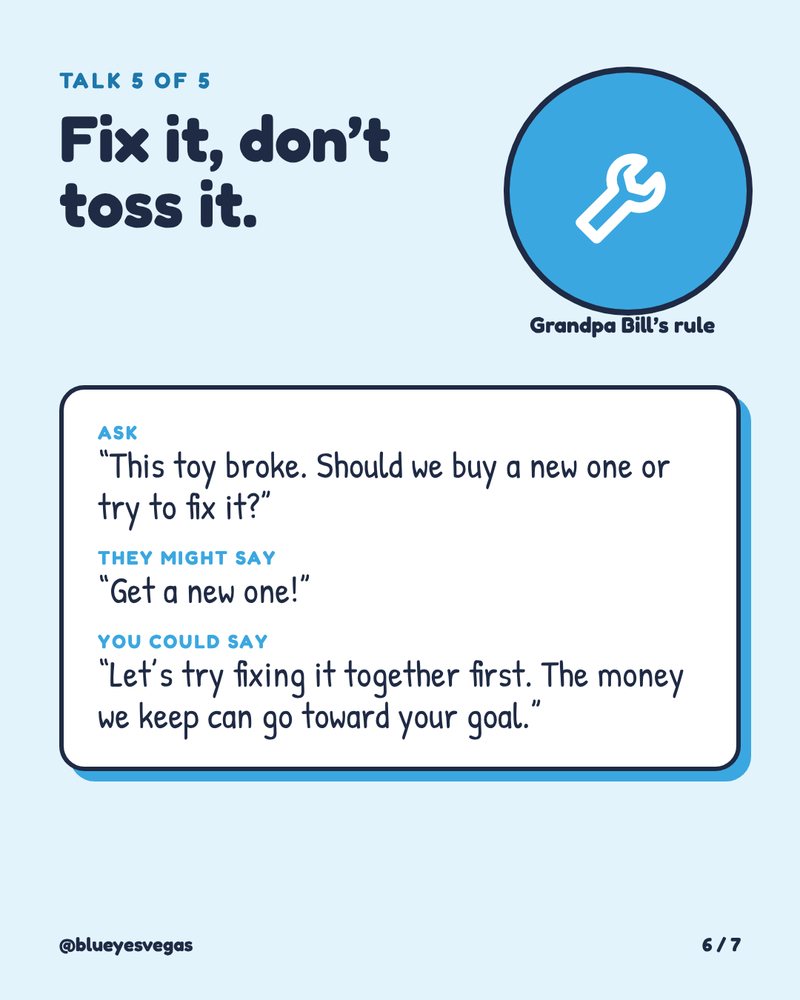 Talk 5: Fix it, don’t toss it. Fixing things saves money for your goals